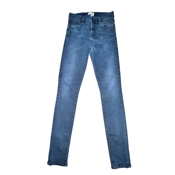 Agolde Sophie High Rise Skinny Jeans Women's Size 26 Dark Blue Wash Pockets - Picture 1 of 4